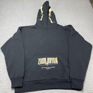 Zach Bryan Hoodie Mens Small Black BST Hyde Park London Summer 2025 Graphic